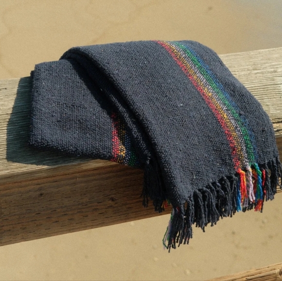 Rainbow Navy Blanket/Throw - Picture 1 of 4